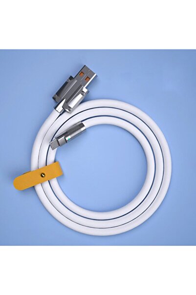 Choice كابل شحن سريع من السيليكون السائل من النوع C بقدرة 120 وات و6 أمبير من...