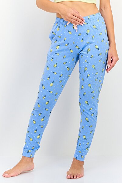 Zivame x Rosaline Women Allover Print Drawstring Pajamas, Multicolor