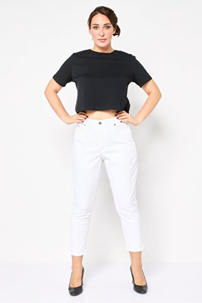 Nine West Women Regular Fit Plain Gramercy Crop Jeans, White