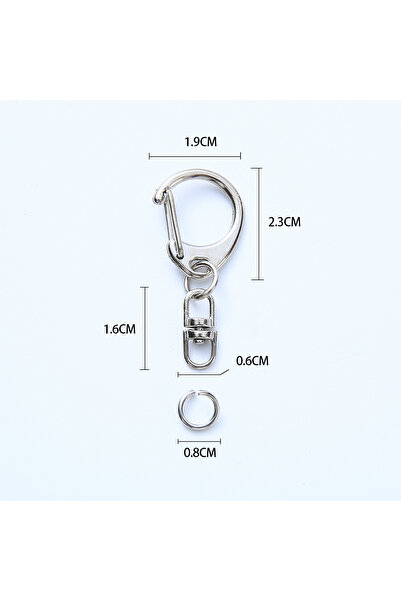 Choice5 100 قطعة من حلقات مفاتيح النوع B، 10/20/50/100 قطعة من حلقات سلسلة مف...