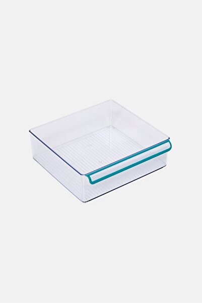 Farberware Acrylic Easy Pull Bin, Turquoise