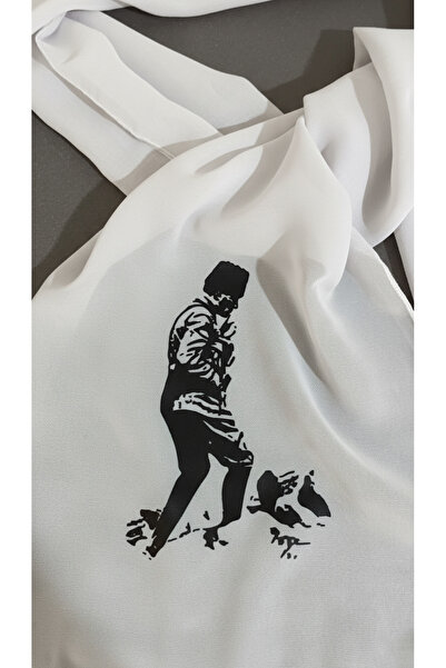 BLC Basic Line Co. Ataturk Printed Scarf | Shawl | Scarf | Scarf Chiffon Fabric