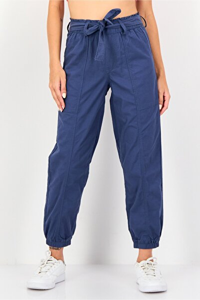 Levi's Women Regular Fit Plain Jogger Pants, Slate Blue