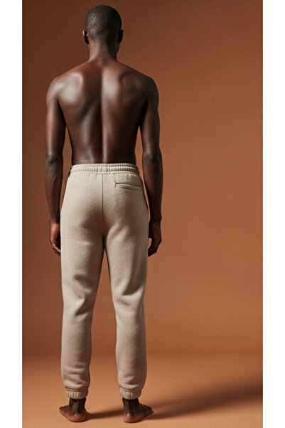 DARK AND BRIGHT Men's Jogger Pants with Elastic Waist and Drawstring, Side Pockets, Fleece Lining, Elasticated Cuffs