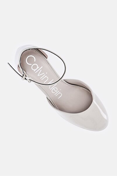 Calvin Klein Women Adjustable Buckle Platform Sandals, Light Grey