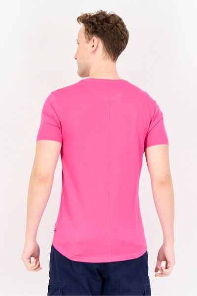 Levi's Men Crew Neck Short Sleeves Graphic Print T-shirt, Pink