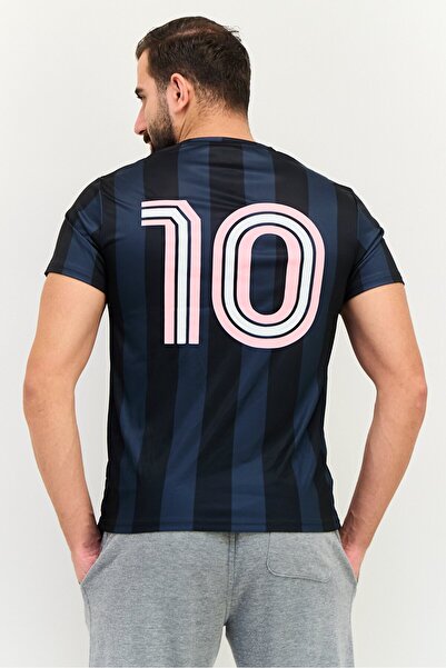 MESSİ Men Sportswear Fit Short Sleeve Foot Ball 10 Number Jersey, Multicolor