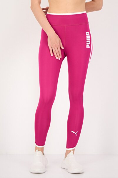 Puma بنطال رياضي ضيق للنساء، وردي غامق