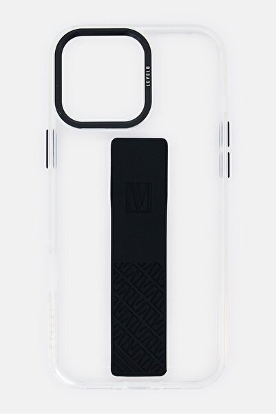Levelo جراب حماية جرافيا لهاتف iPhone 16 Pro Max مع قبضة سيليكون، شفاف