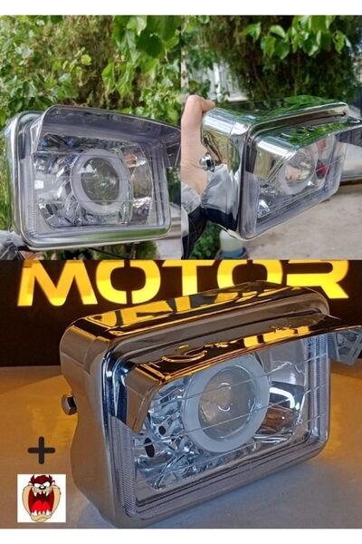 GMS Cg Çita Modifiye Angel Far Montajlı (Nikel far+Angel ampul+pvc cam+Far kaşı)+Tzmnya stcker