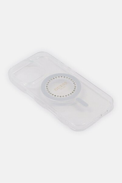 Guess iPhone 16 Pro Magsafe Metallic Protective Case, Transparent
