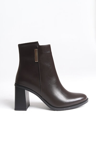 Liza Shoes İNCİ Kadın Tokalı Topuklu Bot A006-K1031