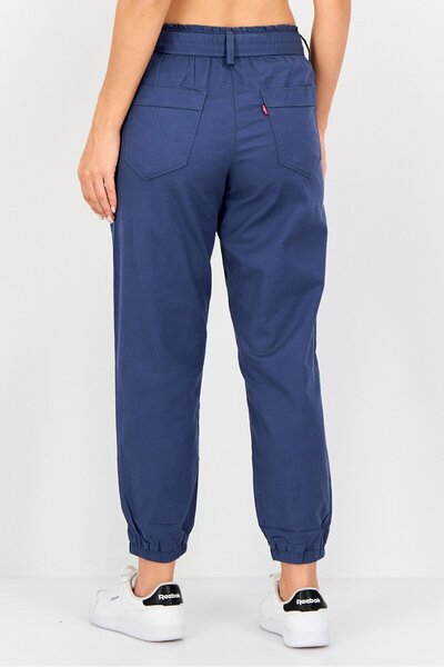 Levi's Women Regular Fit Solid Stretchable Jogger, Slate Blue