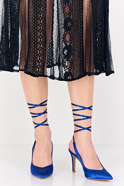 Nine West Women Catrinna 2FX Lace Up Tie Pumps, Blue