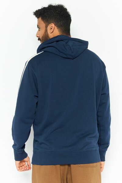 New Balance Men Sportswear Fit Graphic Print Hoodie, Navy