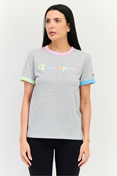 Champion Women Sportswear Fit Short Sleeve Outdoor T Shirt, Grey