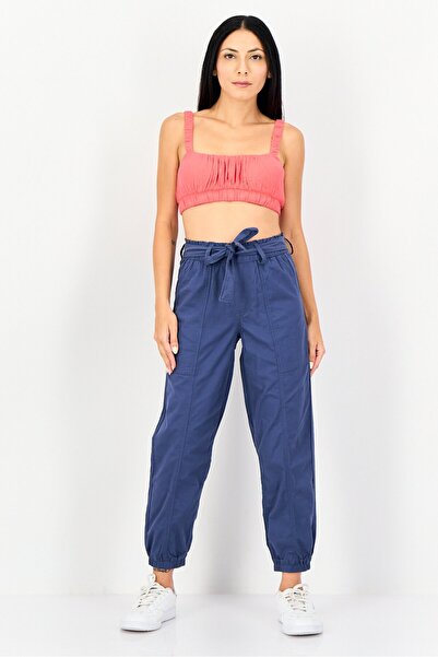 Levi's Women Regular Fit Plain Jogger Pants, Slate Blue