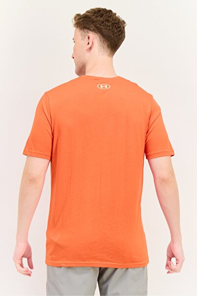 Under Armour Men Loose Fit Short Sleeve Outdoor T-Shirt, Coral