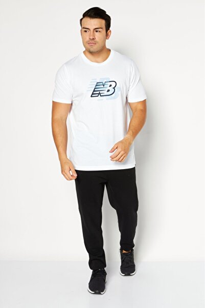 New Balance Men Sportswear Fit Short Sleeve Outdoor T-Shirt, White