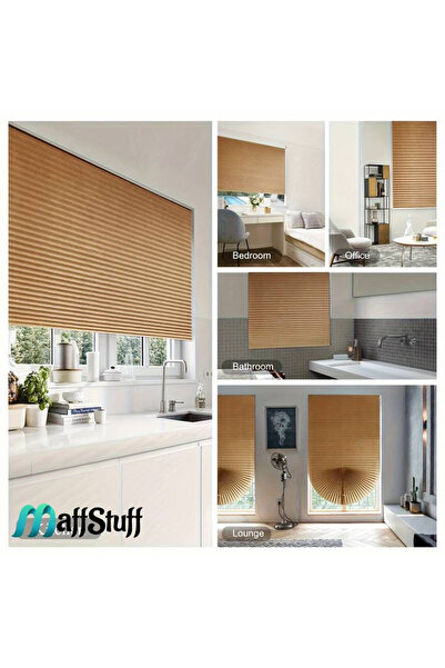 MaffStuff MaffStuff® Self-Adhesive Fan Pleated Blind Cream 60x150cm