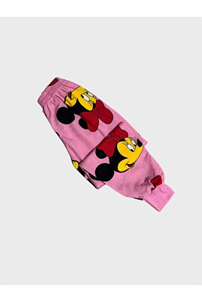 ALİŞ KİDS Lány pamut rózsaszín szívmintás hosszú ujjú szezonális pizsama szett