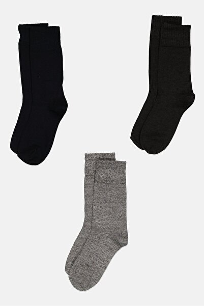 CLARKS Women 3 Pairs Rib Knit Crew Socks, Multicolor