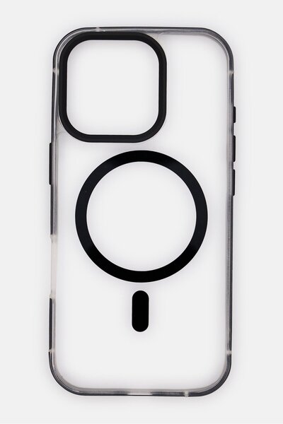 Levelo جراب كلير ماجسيف لجهاز iPhone 16 Pro، أسود