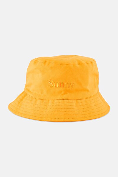 Don't Call Me Jennyfer قبعة دلو مطرزة للنساء، برتقالية