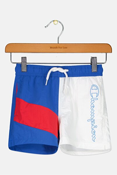 Champion شورت سباحة بشعار العلامة التجارية للأطفال الصغار، متعدد الألوان