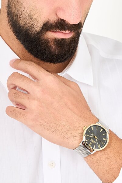 Invıcta Men 47605 Stainless Steel Analog Watch 44 mm, Silver