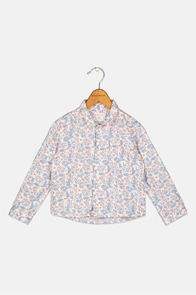 Gingersnaps Toddlers Boy Floral Print Long Sleeve Tops, Multicolor