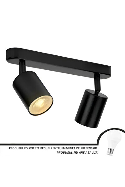 Alessandro DESIGN Lustra Joom cu Proiector Liniar 2XGU10 Negru