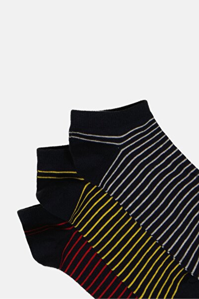 Rocawear Men 5 Pairs Stripes Ankle Socks, Multicolor