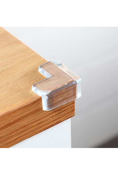 EUROLUXE 4-Piece Transparent Corner & Edge Protector Set – Baby & Child Safety Device (Table, Coffee Table, Glass Compatible)