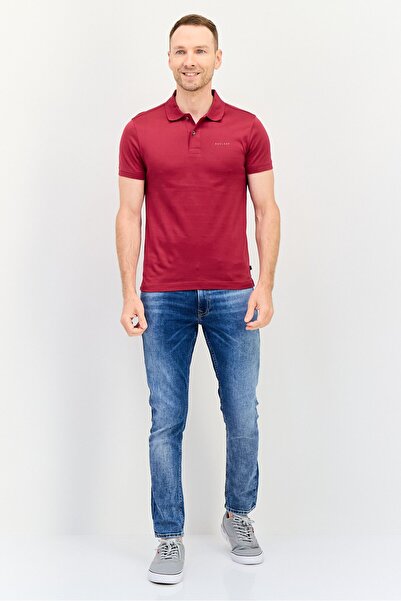 Levi's Men Regular Fit Short Sleeve Brand Logo Polo Shirt, Maron