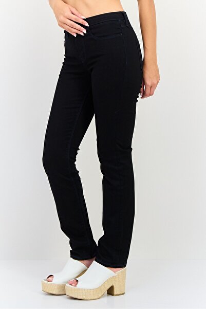 Levi's بنطلون جينز نسائي ضيق قابل للتمدد، أسود