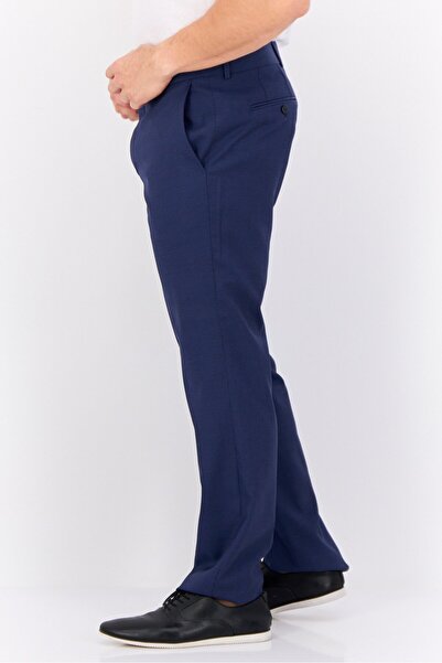 Tommy Hilfiger Men Regular Fit Polka Dots Straight Leg Pants, Navy