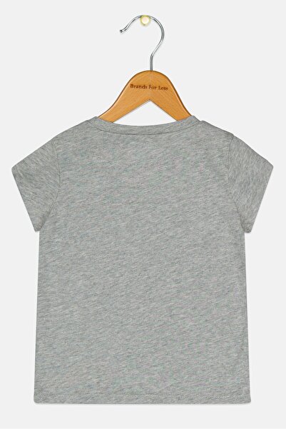Levi's Toddlers Girl Brand Logo Short Sleeves T-Shirt, Heather Grey