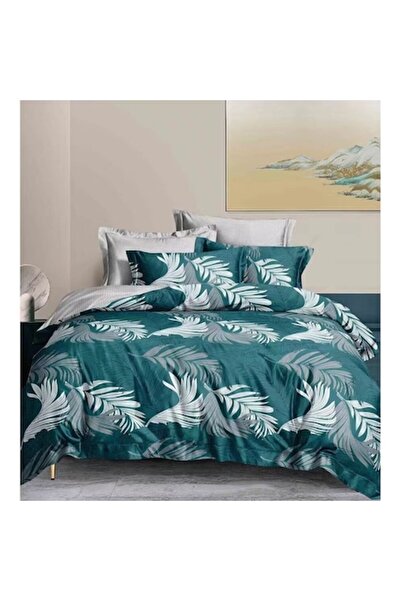 Evia Home Double Bed Linen Set, 4 Pillowcases, Evia Home, Palm