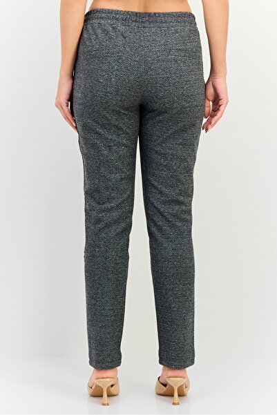 Reiko Women Regular Fit Textured Sweatpants, Grey