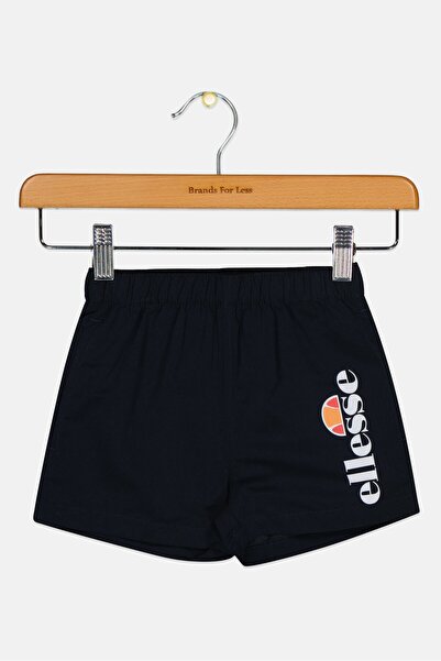 Ellesse شورت بشعار العلامة التجارية للأولاد الصغار، أزرق داكن