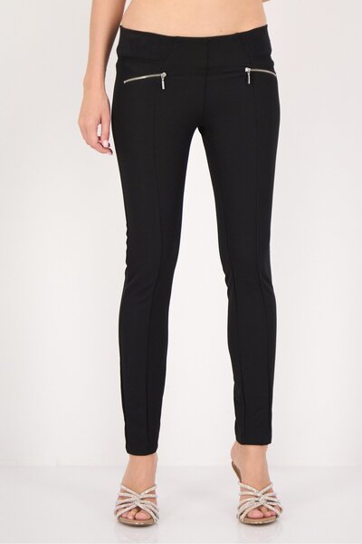 Don't Call Me Jennyfer Women Regular Fit Solid Straight Leg Pants, Black