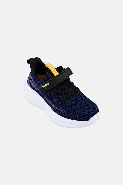 RBX حذاء خارجي بشعار العلامة التجارية للأولاد مع إغلاق فيلكرو، أزرق داكن