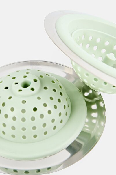 Lifestyle 2 Pieces Silicone Sink Strainer, Mint Green