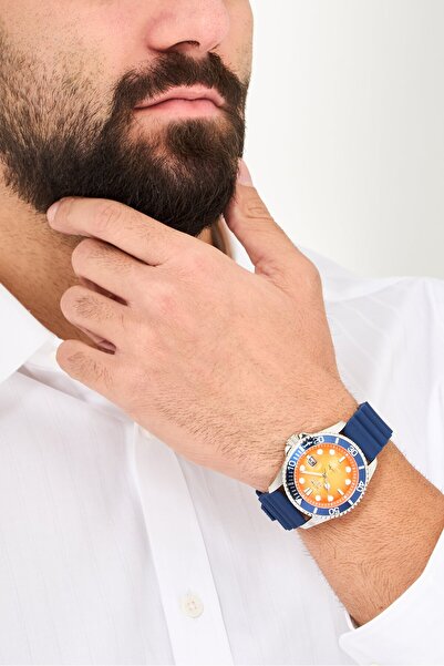 Invıcta Men 47169 Silicone Analog Watch 43 mm, Navy