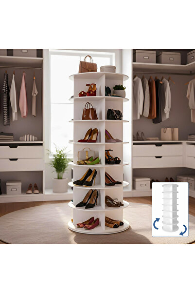 Elindor ® Organizator de pantofi cu 4 niveluri, suport pentru pantofi cu 7 ni...