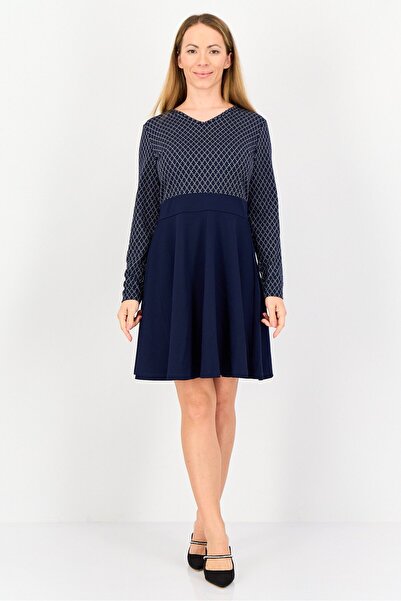 ORSAY Women Diamond Pattern Mini Dress, Multicolor