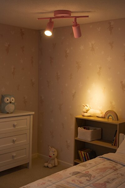 Koal Avize Spoti 2'Li Pembe Renk (GÜN IŞIĞI) Modern Tasarım Cafe - Mutfak - B...