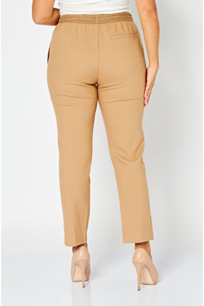 Lacoste Women Straight Leg Brand Logo Palazzo Pants, Beige