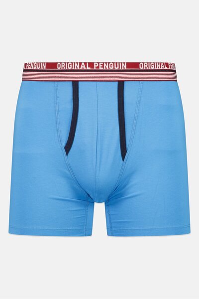 Original Penguin Men 2 Pieces Brand Logo Boxer Briefs, Multicolor